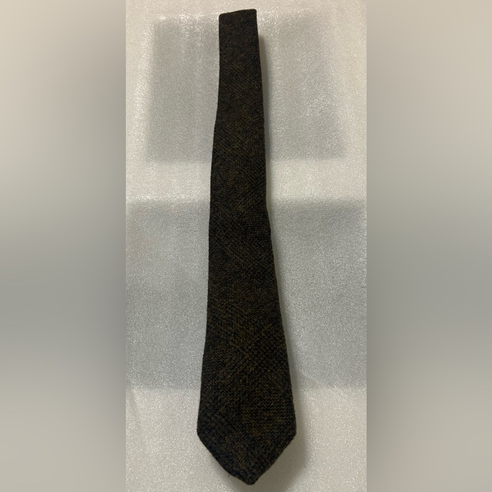 Brooks Brothers Black Fleece Thom Browne Wool Tweed Tie Made in USA